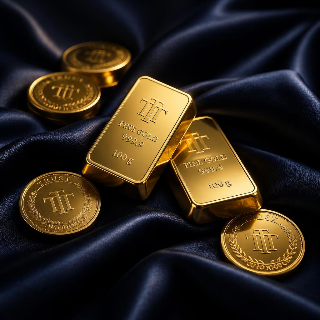 Gold TT bars and coins